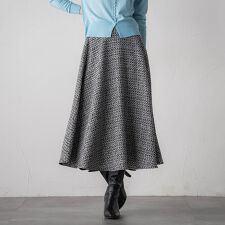 ツイードフレアスカート