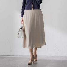 ダブルサテンスカート