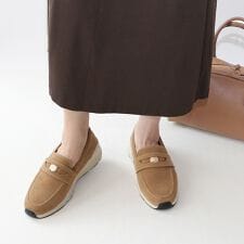 フィン(Fin)のコインローファー厚底スリッポン