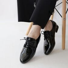 【25秋冬新作】レースアップシューズ【低反発スポンジ入り】