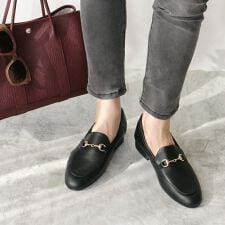 【25秋冬新作】2WAY本革ビットローファー【低反発スポンジ入り】