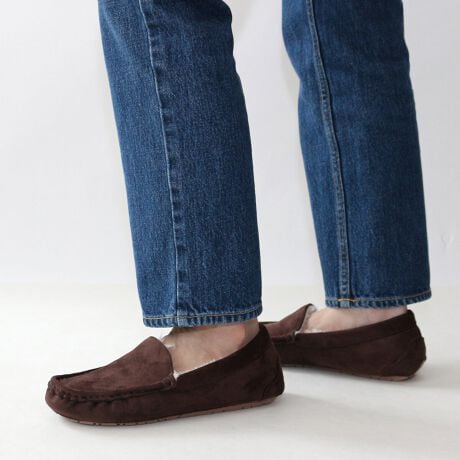 【25秋冬新作】フェイクファーモカシン