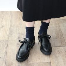 フィン(Fin)の【25秋冬新作】厚底チロリアンシューズ【低反発スポンジ入り】