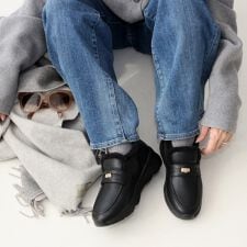 【25秋冬新作】厚底ボアローファースリッポン