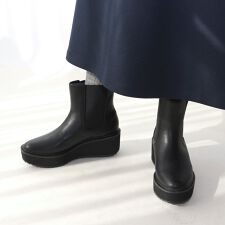 【25秋冬新作】厚底サイドゴアブーツ【低反発スポンジ入り】