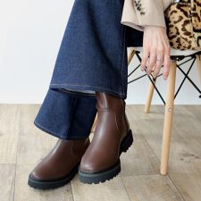 【25秋冬新作】タンクソールストレッチブーツ【低反発スポンジ入り】