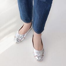 【26春夏新作】グルカフラットシューズ【低反発スポンジ入り】