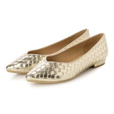 【26春夏新作】Vカットメッシュフラットシューズ【低反発スポンジ入り】