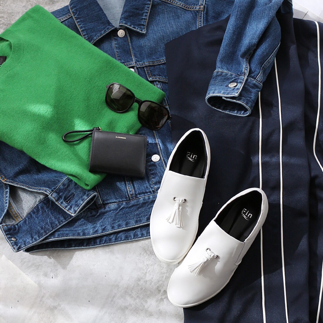 【26春夏新作】タッセルインヒールスリッポン【低反発スポンジ入り】