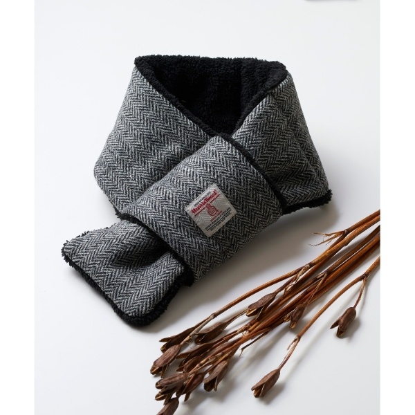 ◇【WEB限定】ハリスツイード生地使用 差し込みマフラー Harris Tweed