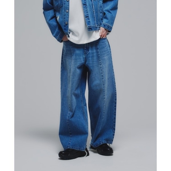 takeo kikuchi デニムブルゾン、ブリーチデニムカーゴパンツ セット takeo kikuchi デニムブルゾン、ブリーチデニムカーゴパンツ セット