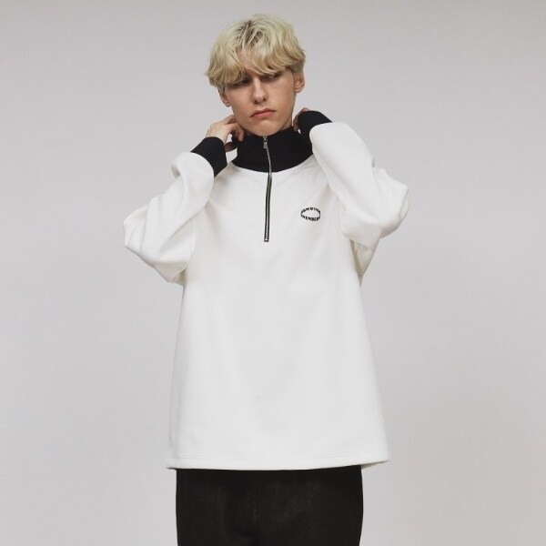 たけちゃん 配色ハーフジップカットソー | ティーケー タケオキクチ(tk.TAKEO