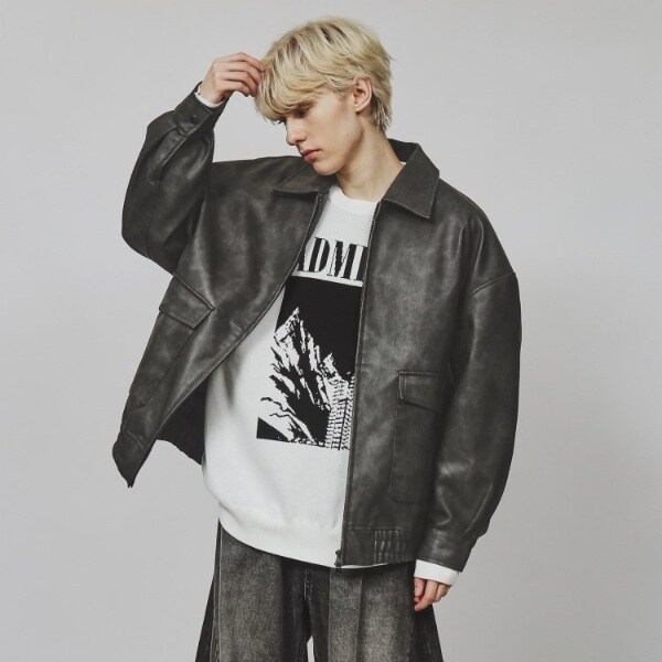 A－2シンセティックレザーブルゾン | ティーケー タケオキクチ(tk