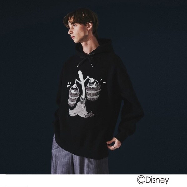 tk.TAKEO KIKUCHI ディズニー ファンタジア パーカー ブラック tk.TAKEO KIKUCHI】『ファンタジア』をモチーフにしたディズニー