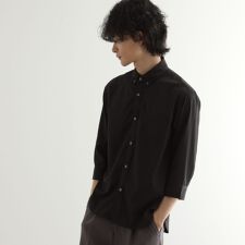 七分袖ドビー織シャツ