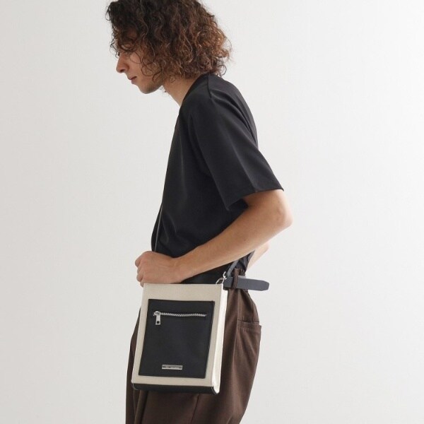 美品 タケオキクチ 2WAY ビジネスバッグ ショルダー キャンバス×本革レザー TAKEO KIKUCHI（タケオキクチ） 生産終了モデル 2WAYビジネスバッグ