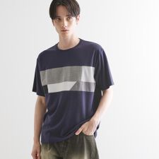 パネル切替半袖Tシャツ