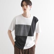 ブロック切替半袖Tシャツ