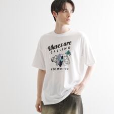 パッチクロス刺繍Tシャツ