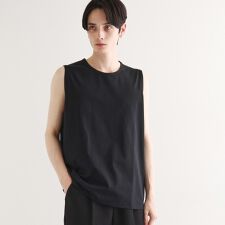 【接触冷感／UVカット／抗菌】フレンドリークールノースリーブカットソー