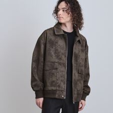 A－2シンセティックレザーブルゾン