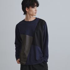 ティーケー タケオキクチ(tk.TAKEO KIKUCHI)のブロックシャドー切替カットソー