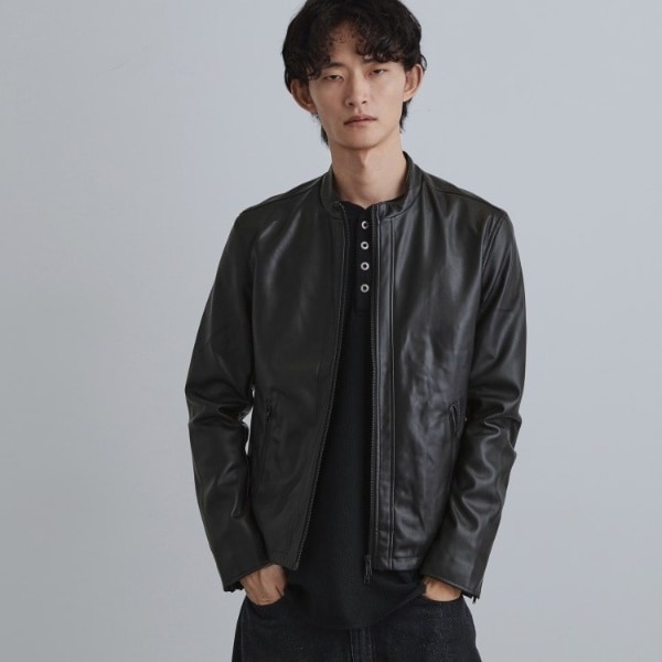 S～3L】ラムレザーシングルライダースジャケット | ティーケー