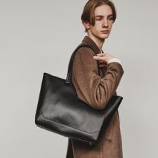 Refined Leather トートバッグビジネスA4収納可ONOFF兼用
