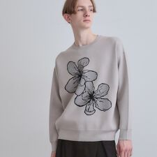 フラワーニットプルオーバー