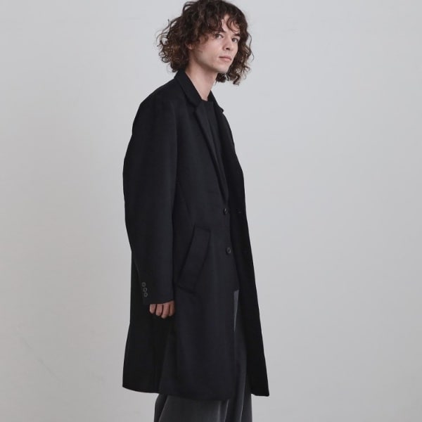ナノユニバース　メルトンシングルスタンドコート　SUPER140'S 楽天市場】SUPER140'S メルトンシングルスタンドコート／ナノ