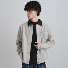 ティーケー タケオキクチ(tk.TAKEO KIKUCHI)の衿配色ツイードシャツ