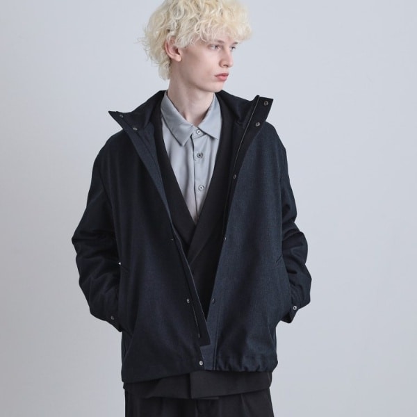 TAKEO KIKUCHI ダウンファブリックフードZIPUPブルゾン DOWN FABRIC】ダウンファブリック フード ZIP UP ブルゾン