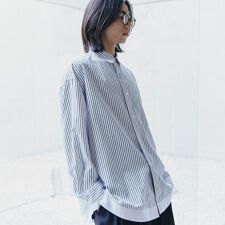レイヤードストライプシャツ