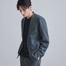 セットアップ対応】360度ストレッチノーカラージャケット | ティーケー 