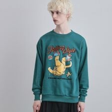 ポップ刺繍スウェット