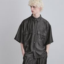 【セットアップ対応】ライトシャインシャンブレーシャツ