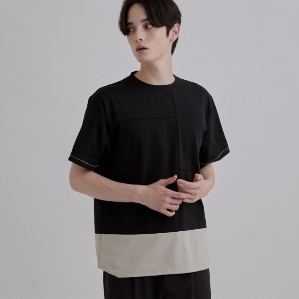 ダッシュラインバイカラーTシャツ | ティーケー タケオキクチ(tk.TAKEO