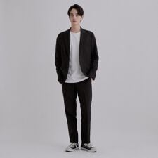 【365日対応】PINHEADシングルセットアップ上下セットONOFF兼用ストレッチ洗える