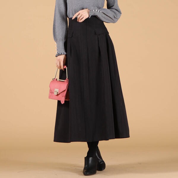 大きいサイズ】ピーチラップフレアスカート | クイーンズコート(QUEENS