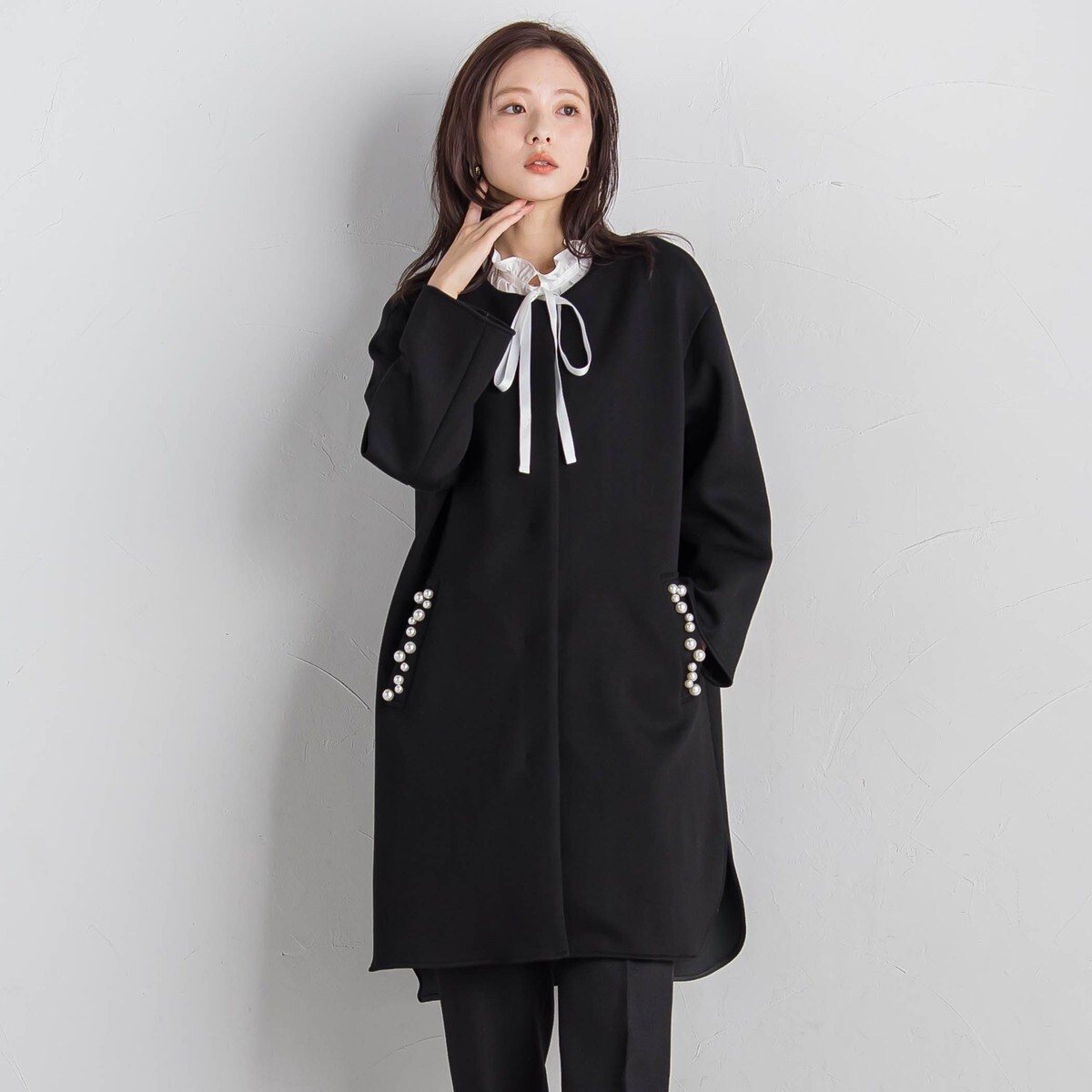 大きいサイズ】ポケットパールコート | クイーンズコート(QUEENS COURT
