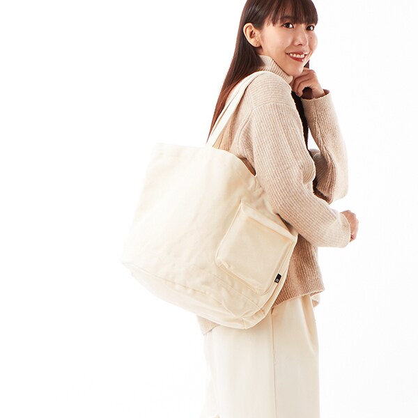 【ROOTOTE】SN.ﾐﾃﾞｨｱﾑ .ﾘｻｲｸﾙｺｯﾄﾝ-B