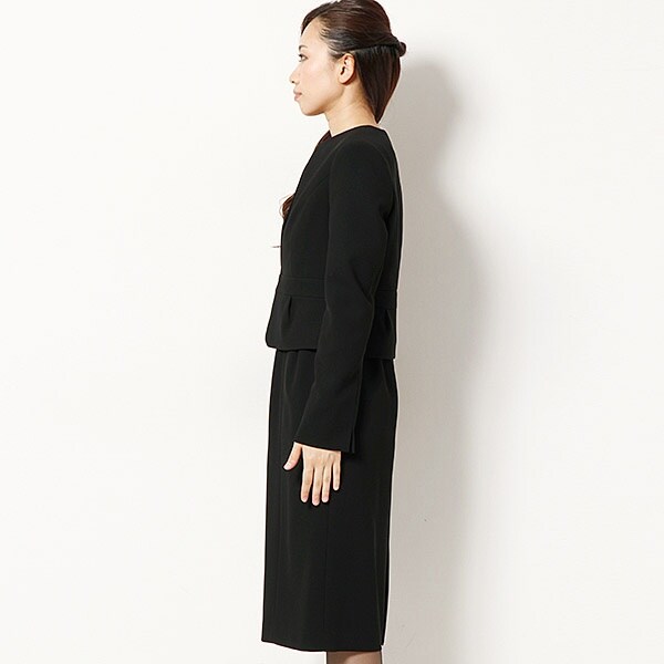 保証書付 ブラックフォーマル 前開き 袖ゆったり 4l ワンピース ひざ丈ワンピース Williamsav Com