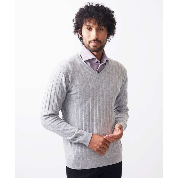 [�}���C]�_�C����V�l�b�N�j�b�g/�~�b�V�F���N�����I���iMICHEL KLEIN HOMME�j ���C�g�O���[(91)