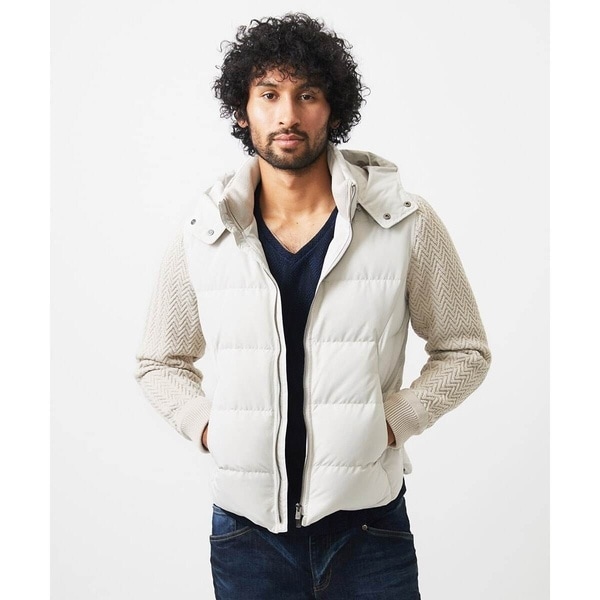 コンビネーションダウンブルゾン | ミッシェルクランオム(MICHEL KLEIN