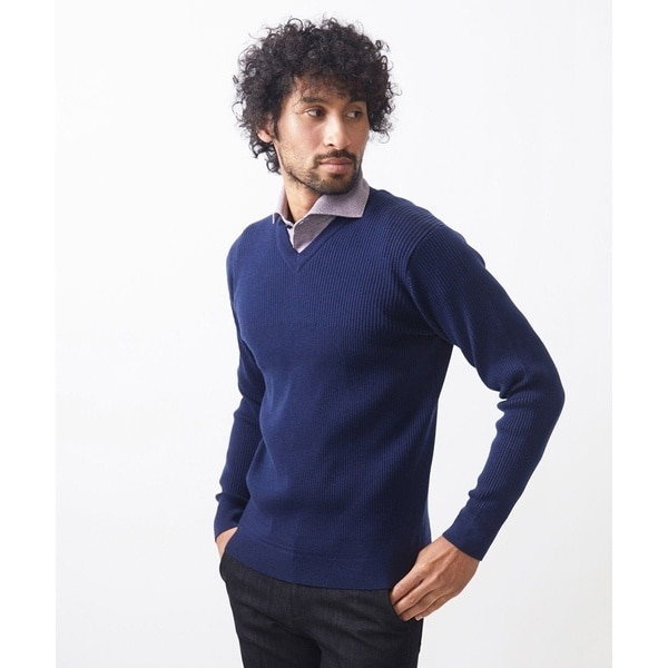 FILIVIVI」天竺Vネックニット | コムサ・メン(COMME CA MEN) | マルイ