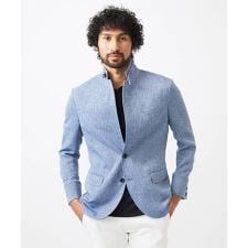 ミッシェルクランオム(MICHEL KLEIN HOMME)のカラミメッシュコンバーチブルジャケット