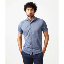 ミッシェルクランオム(MICHEL KLEIN HOMME)の《日本製》ジャガード柄半袖シャツ