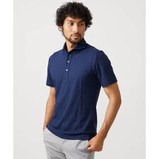 ミッシェルクランオム(MICHEL KLEIN HOMME)の《日本製》幾何学柄ポロシャツ