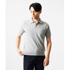 半袖ニットポロシャツ