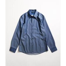 【セットアップ】デニム調長袖シャツ
